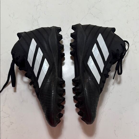 Adidas Baseball Cleats Black and White.  Size Men’s 7.5